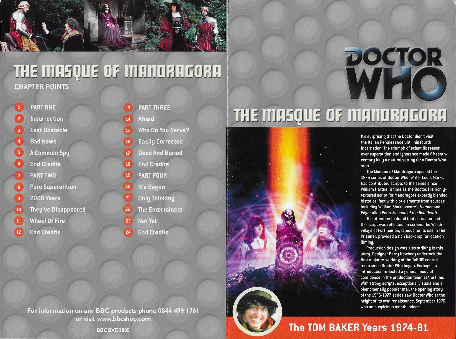 Inserts from BBCDVD 2805